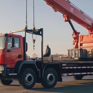 PRL de grúa hidráulica sobre camión